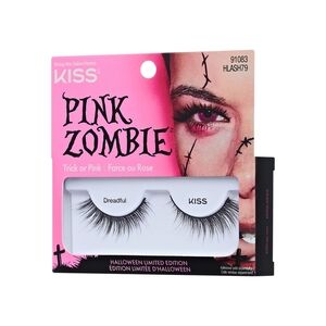 *3/15* NEW Kiss Pink Zombie Limited Edition Halloween Lashes 12MM Dreadful